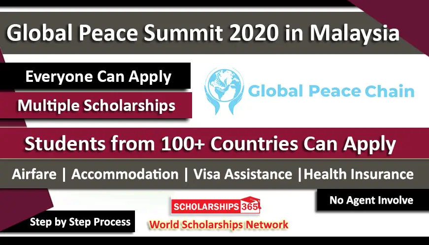 Global Peace Summit 2020 in Kuala Lumpur, Malaysia for International Students