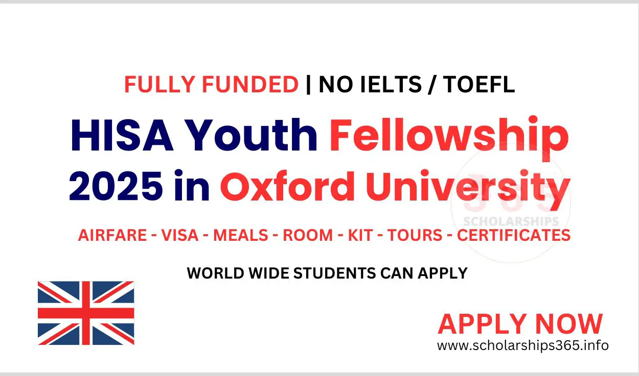 HISA Youth Fellowship 2025 in Oxford, UK [Fully Funded]