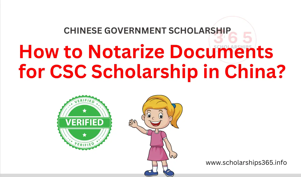 How to Notarize Documents for CSC Scholarship 2025 - Chinese Government Scholarship