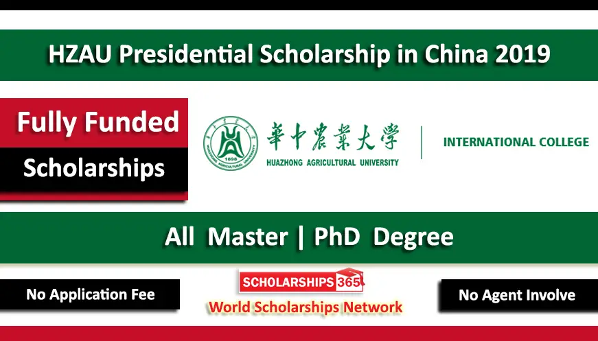 Huazhong Agricultural University Presidential Scholarship 2019 Fully Funded