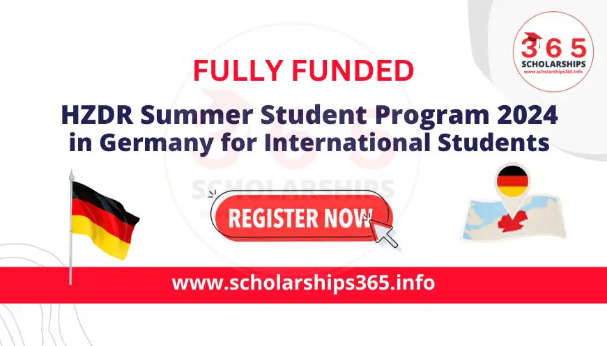 HZDR Summer Student Program 2024 in Germany | [Fully Funded]