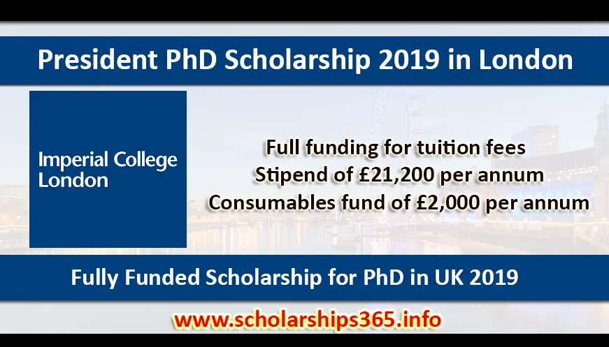 phd scholarship london