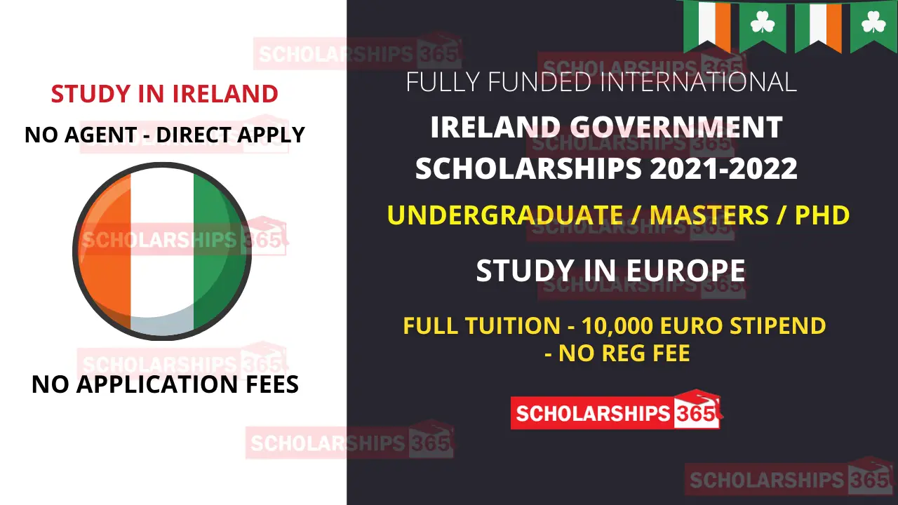 Ireland Government Scholarship 2021 For International Students - Fully Funded