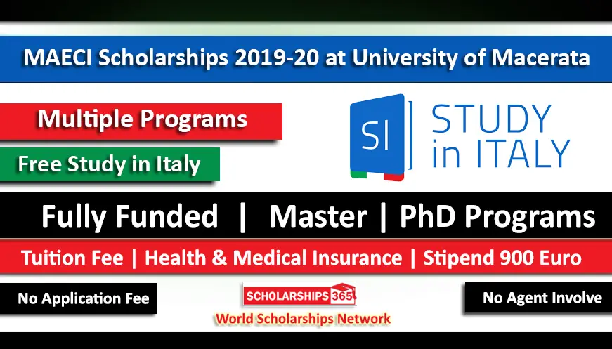 MAECI Scholarships at University of Macerata in Italy 2019-2020 Fully Funded