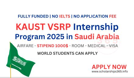 KAUST VSRP Internship Program 2025 in Saudi Arabia