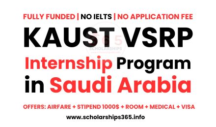 KAUST VSRP Internship Program 2026 in Saudi Arabia