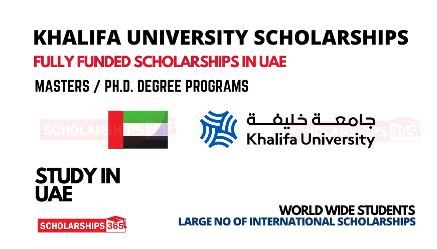 Khalifa University Scholarships 2024 in UAE - Fully Funded