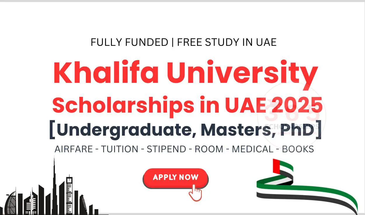 Khalifa University Scholarships in UAE 2025 - Fully Funded