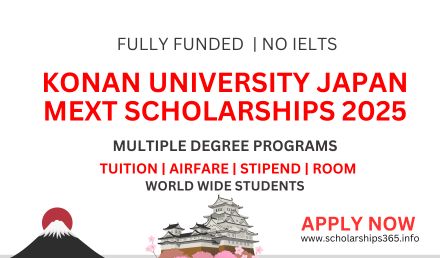 Konan University Japan MEXT Scholarship 2025 [Fully Funded]