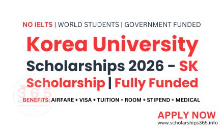 Korea University Scholarships 2026 [Fully Funded]