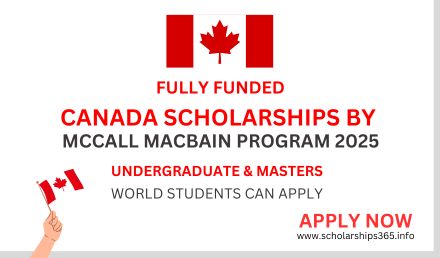 McCall MacBain Scholarship in Canada 2025 | Full Funded