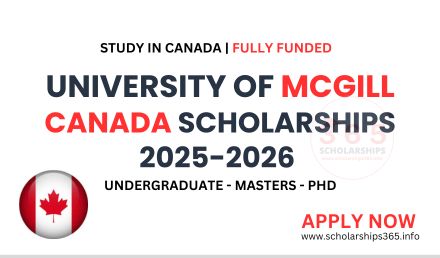 University of McGill Canada Scholarships 2025 | Fully Funded