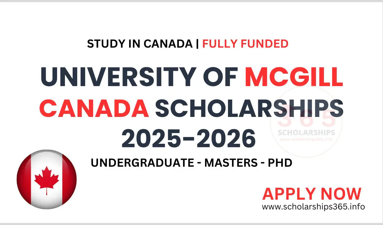 University of McGill Canada Scholarships 2025-2026 | Fully Funded