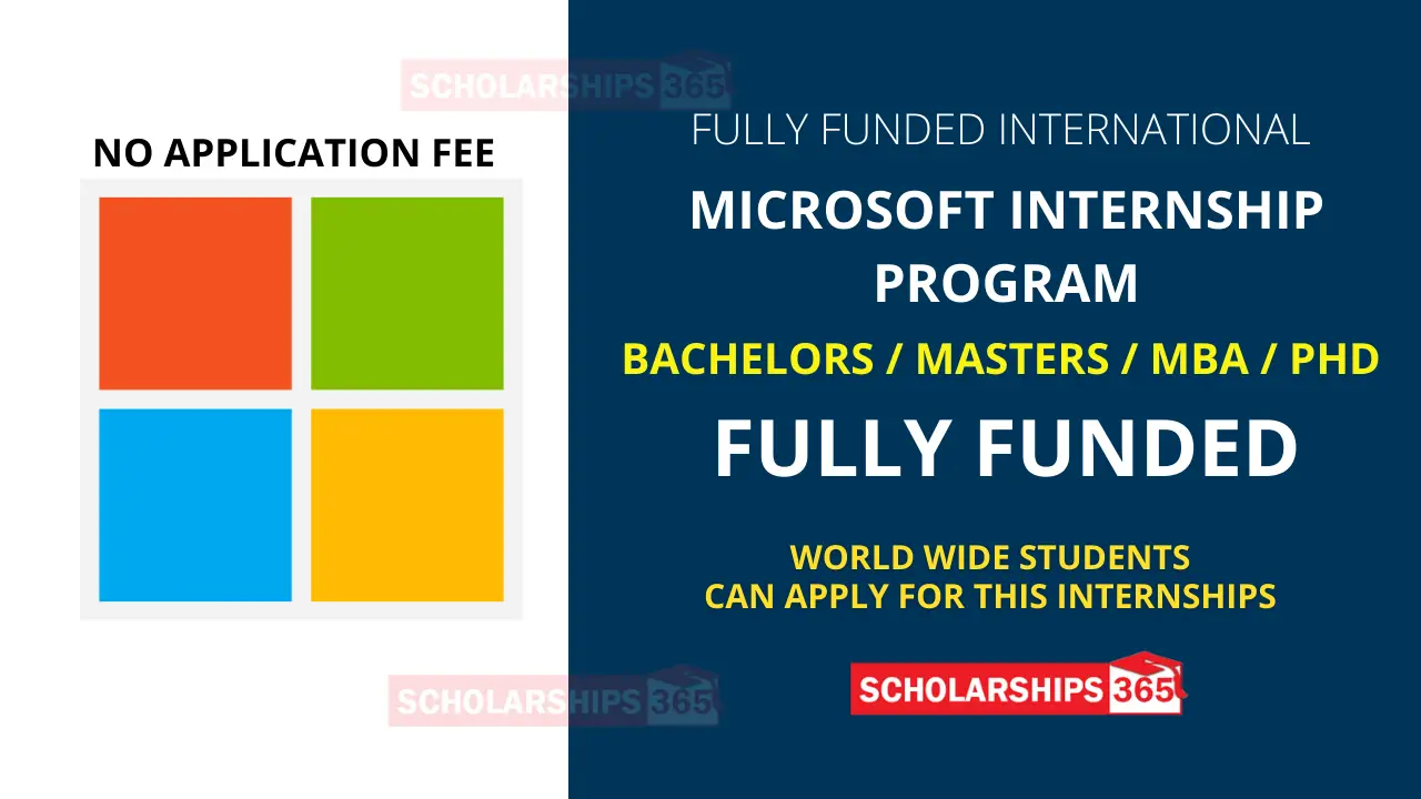 Microsoft Internship Program 2022 - Fully Funded Internships