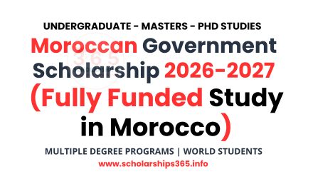Moroccan Government Scholarship 2026-2027 (Fully Funded)