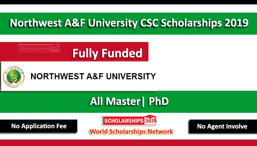 Northwest A&F University CSC Scholaraship 2019-2020 - Fully Funded in China