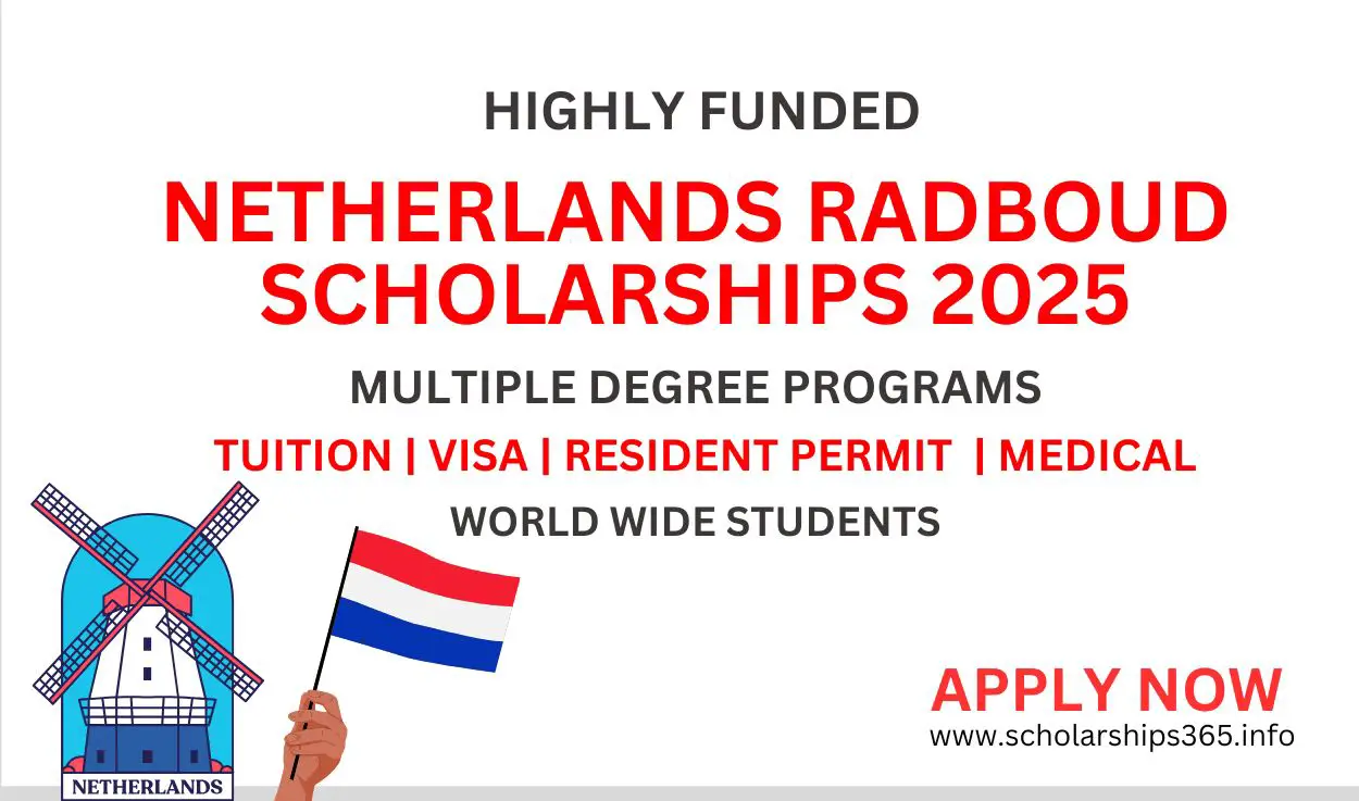 Netherlands Radboud Scholarship Program 2025 [Highly Funded]