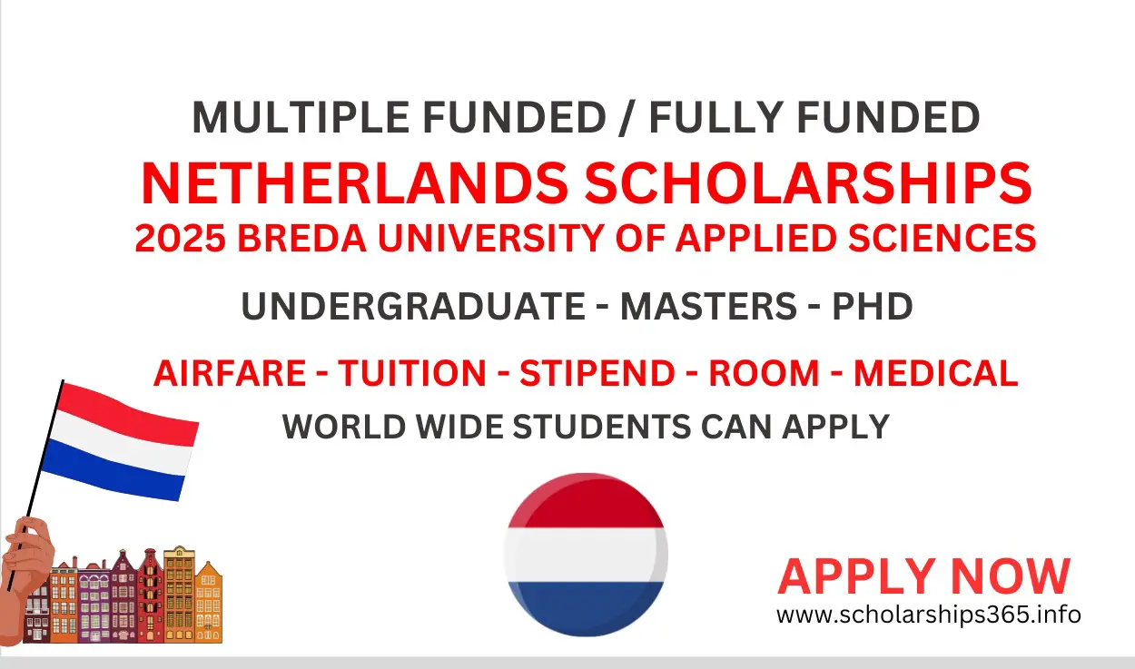 Netherlands Scholarships 2025 | Breda University of Applied Sciences [Multiple Scholarships]