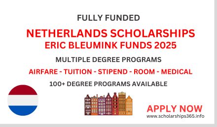 Netherlands Eric Bleumink Scholarships 2025 | Fully Funded