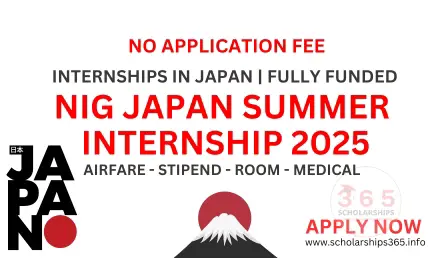 NIG Japan Summer Internship 2025 [Fully Funded Internships]