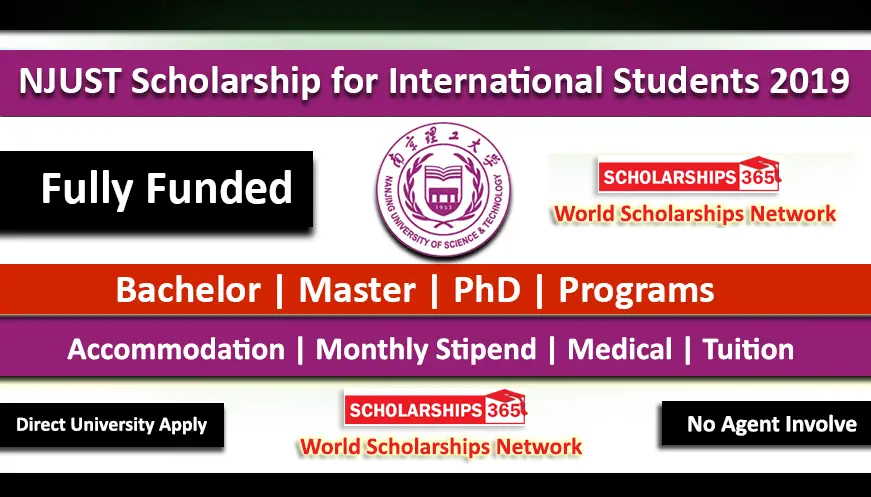 NJUST Scholarship for International Students 2019 Fully Funded - China