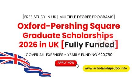 Oxford-Pershing Square Graduate Scholarships | Fully Funded