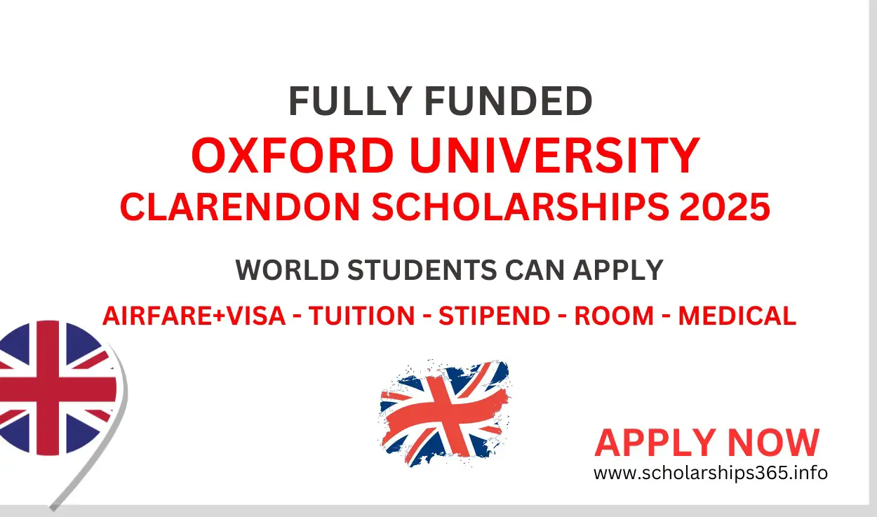 Oxford University Clarendon Scholarship 2025 in UK -  Fully Funded Scholarships