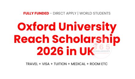 Oxford University Reach Scholarship 2026 in UK, Fully Funded