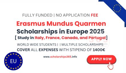 Erasmus Mundus QUARMEN Scholarship in Europe [Fully Funded]