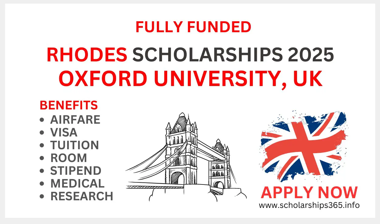 Rhodes Scholarship 2025 - Oxford University Scholarships 2025 in UK [Fully Funded]