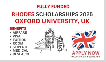 Rhodes Scholarship 2025 - Oxford University | Fully Funded