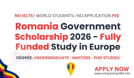 Romania Government Scholarship 2026 in Europe | Fully Funded