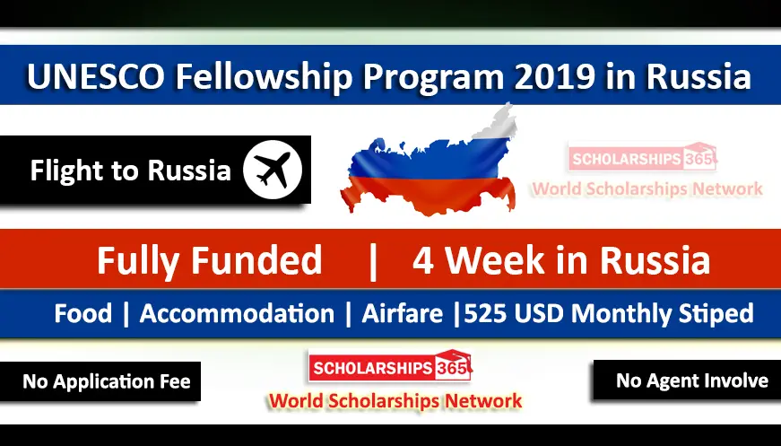 UNESCO Fellowship Program 2019 Russia 2019-2020 Fully Funded