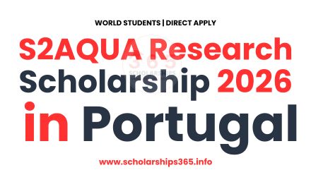 S2AQUA Research Scholarship 2026 in Portugal