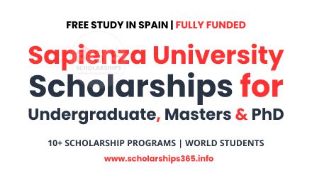 Sapienza University Scholarships in Italy [Fully Funded]