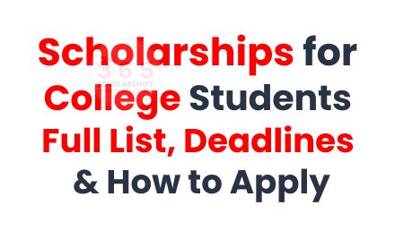 Scholarships for College Students (2026-2027): Full Guide