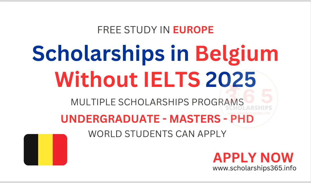 Scholarships in Belgium without IELTS 2025/2026 | Fully Funded Scholarships