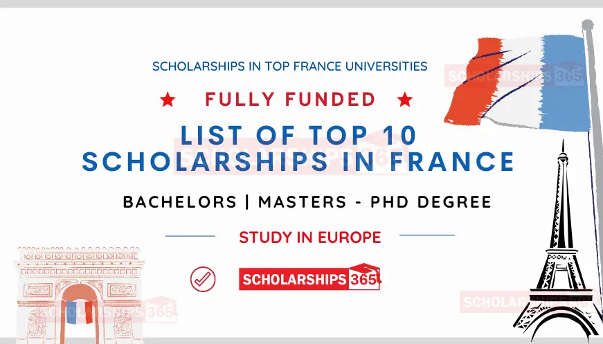 Scholarships in France 2022/2023 | Study in France | Funded / Fully Funded Scholarships