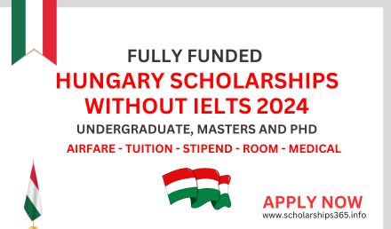 Scholarships in Hungary Without IELTS in 2024 Fully Funded