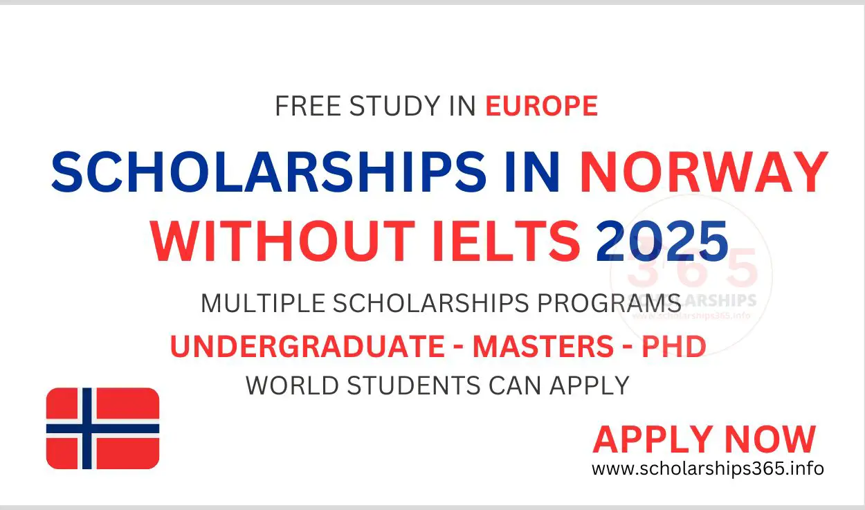 Scholarships in Norway 2025/2026 without IELTS | Study in Norway