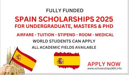 Scholarships in Spain 2025 for Undergraduate, Masters & PhD