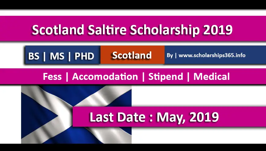 Scotland Saltire Scholarships 2019-2020 Fully Funded