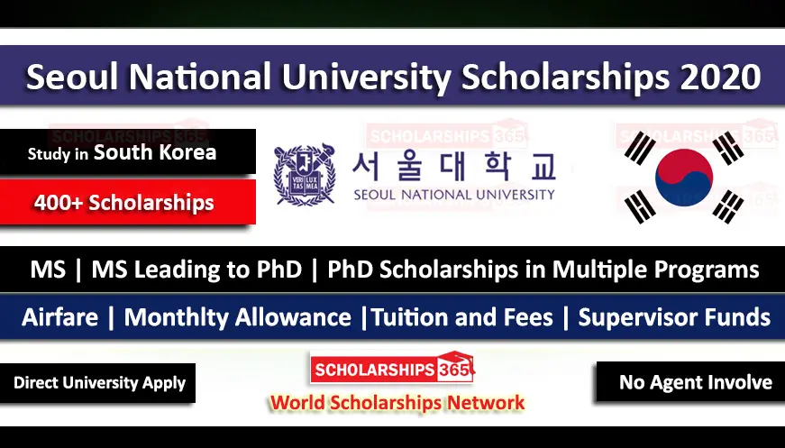Seoul National University Scholarship 2020 in South Korea - Fully Funded