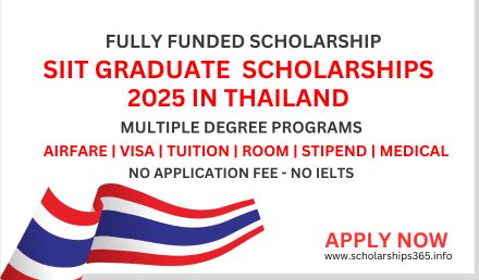 SIIT Graduate Scholarship 2025-26 in Thailand [Fully Funded]