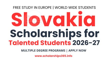 Slovakia Scholarships for Talented Students 2026 in Europe