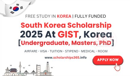 South Korea Scholarship 2025 at GIST [Fully Funded]