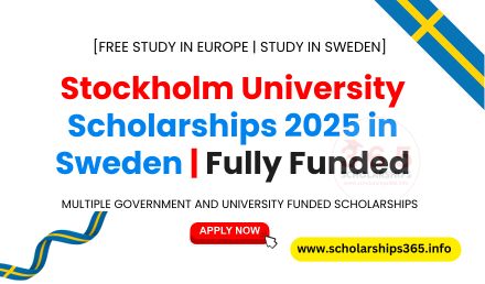 Stockholm University Scholarships 2025 | Fully Funded