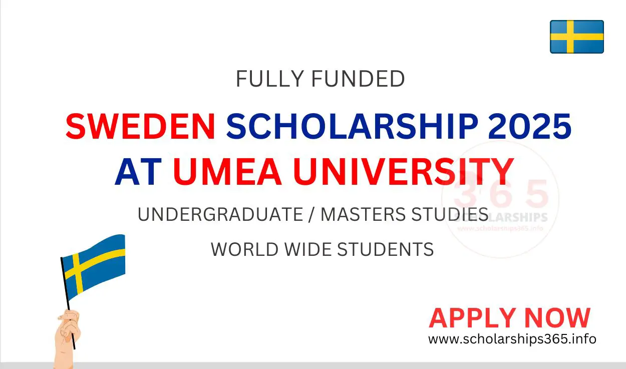 Sweden Scholarship 2025 at Umea University [Study in Sweden]