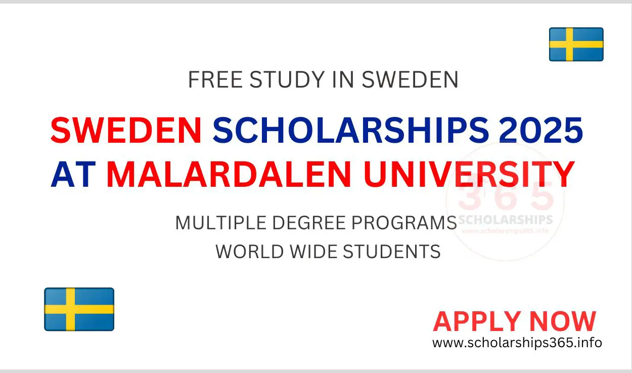 Sweden Scholarships 2025 at Malardalen University [Study in Sweden]