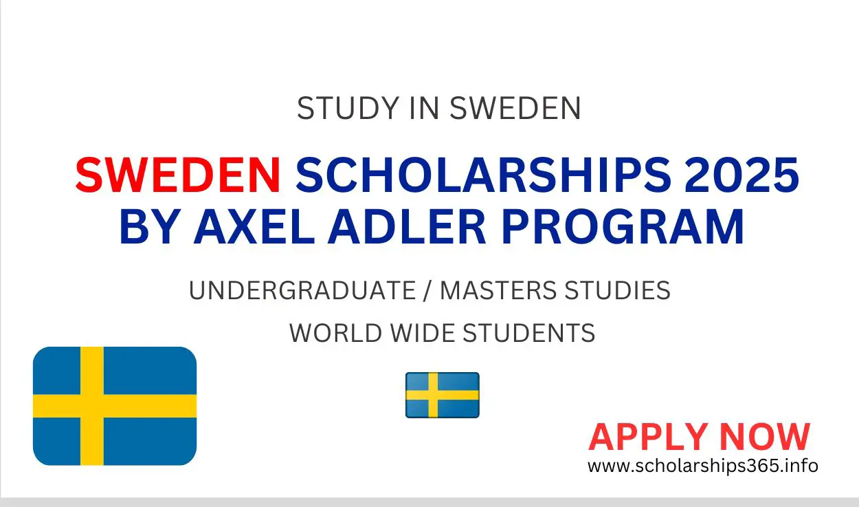 Sweden Scholarships 2025 by Axel Adler Program [Study in Sweden]